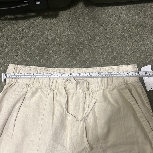 GAP Women’s Beige Linen Blend Wide Leg Pants - Picture 5 of 6